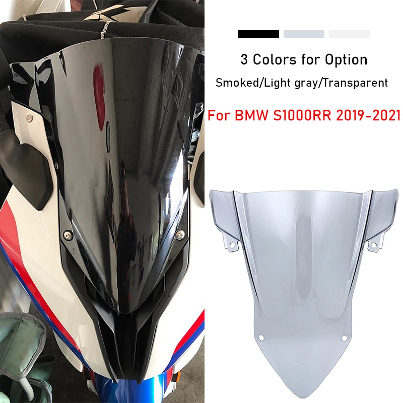 For BMW S1000RR S 1000 RR 2019 2020 2021 Motorcycle Parts Double Bubble Front Windscreen Windshield Shield Wind Deflector | Автомобили и
