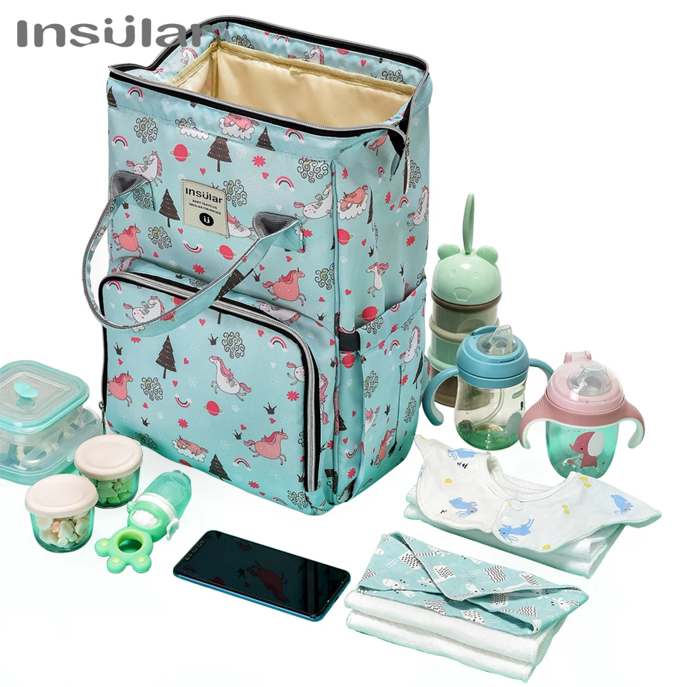 Insular Baby Diaper Mom Mummy Bags Maternal Stroller Bag Nappy Backpack Maternity Organizer Travel Hanging For Baby Care 2