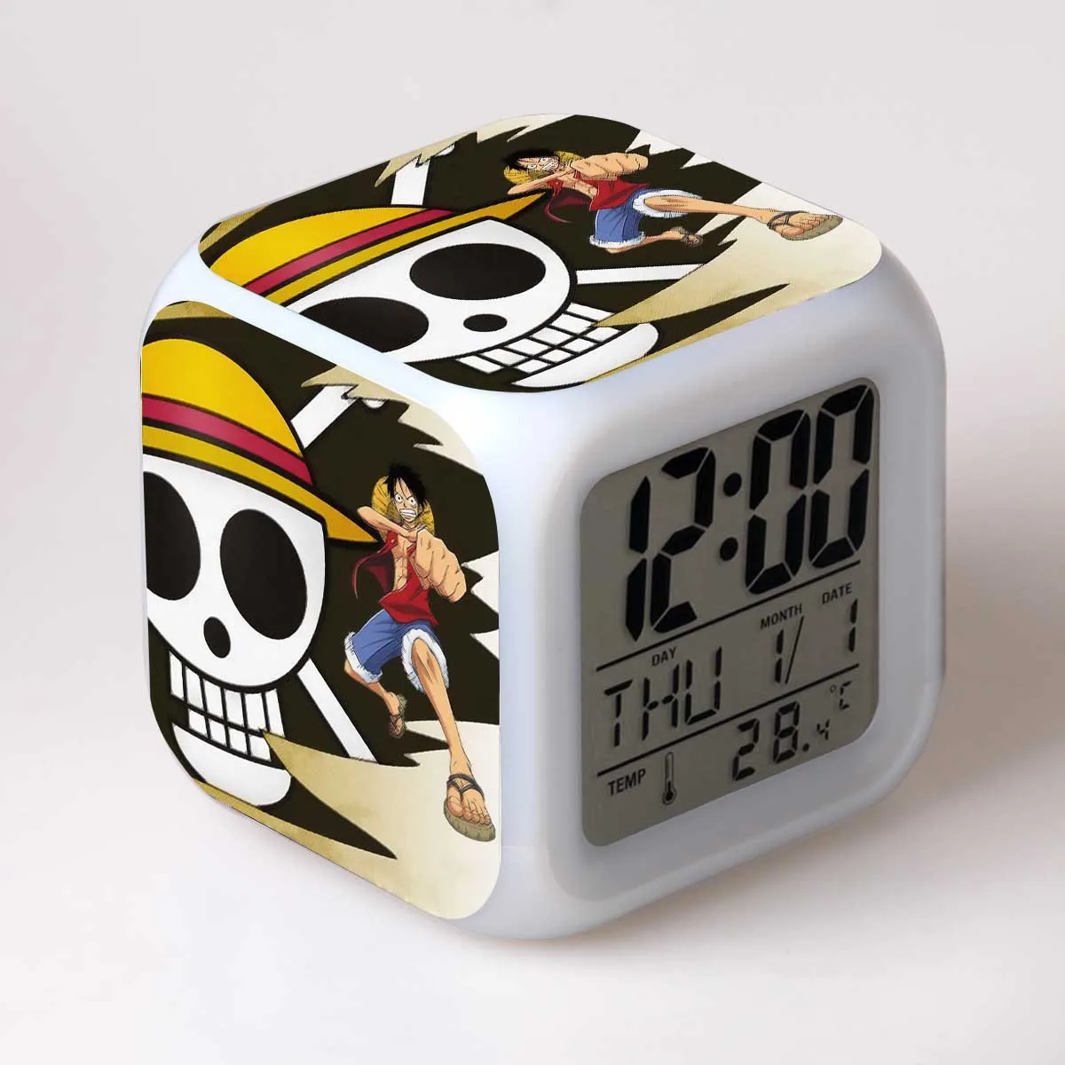 16 Цельный мультяшный будильник детские игрушки Led reloj будильник, цифровой Электронные часы с будильником Пробуждение свет стол reveil wekker - Цвет: 16