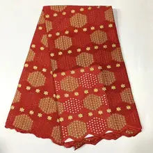 Швейцарская вуаль кружева в швейцарском стиле высокого качества tissu Африканский хлопок сухое кружево последняя ткань из Дубая нигерийское кружево для женщин 5 ярдов