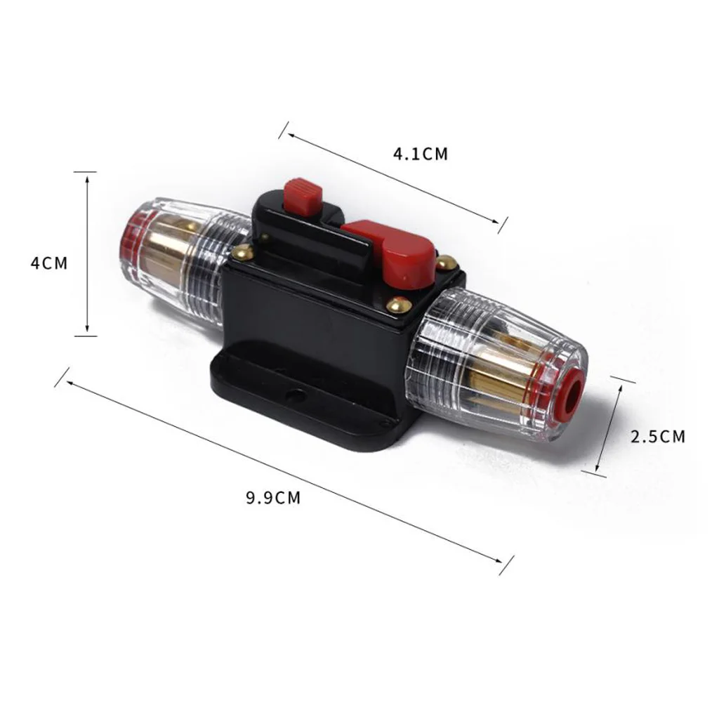 12V 60A Car Audio Inline  Circuit Breaker with Manual Reset Switch Fuse Holder
