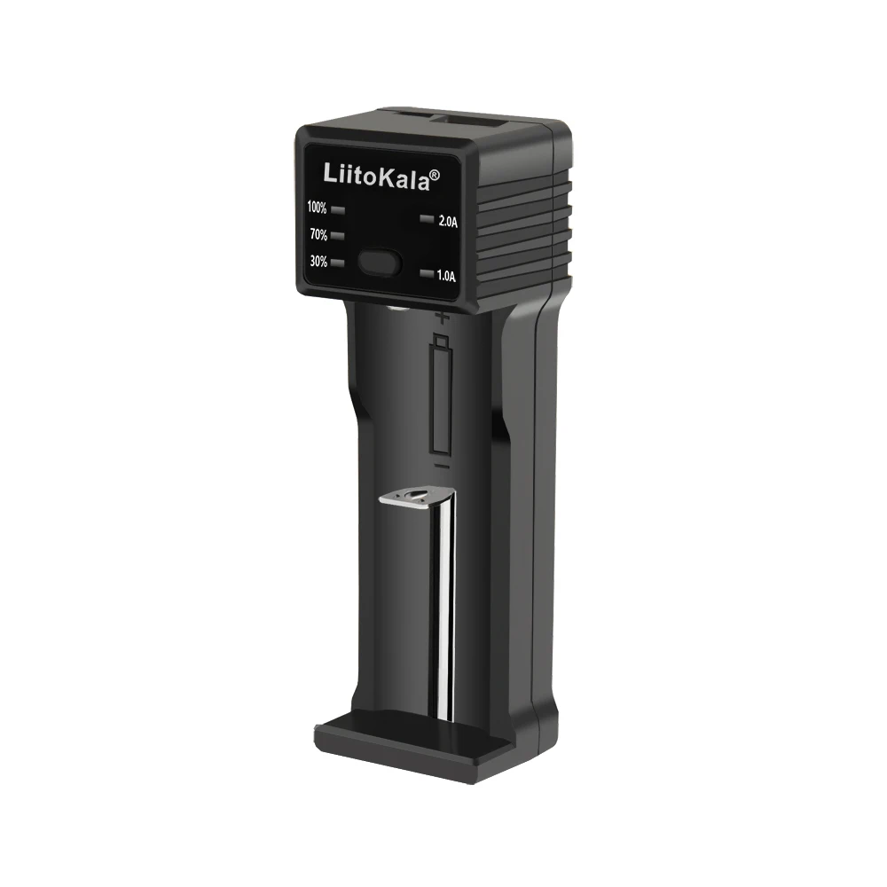LiitoKala Lii-100C 21700 Battery Charger For 18650 18350 26650 16340 RCR123 14500 3.7V 1.2V Ni-MH Ni-Cd 2A USB smart charger