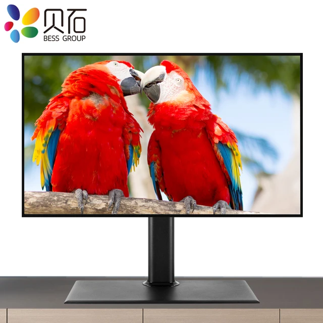 Support TV de Table universel pour écran LCD LED de 25 à 55 pouces, support  de bureau réglable en hauteur avec Base en alliage d'aluminium - AliExpress