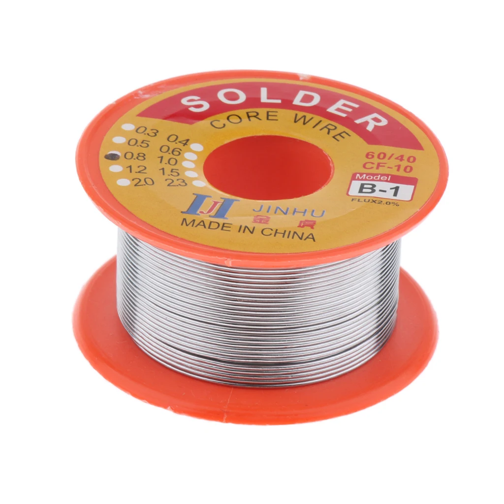 Tin Lead Solder Wire Rosin Core 2% Flux Iron Welding Tool 0.8mm Diameter 50G For Electrical and Electronics DIY Work Tin Lead Solder Wire Rosin Core 2% Flux Iron Welding Tool 0.8mm Diameter 50G For Electrical and Electronics DIY Work