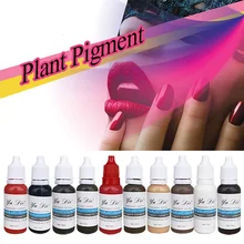 High Quality Tattoo Ink Colors Set 15ml/Bottle Tattoo Inks Pigment Kit for 3D Makeup Beauty Skin Body Paint Art