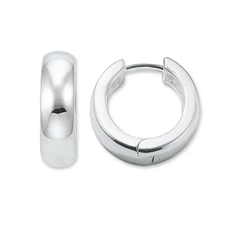 

Creole Hinged Hoop Earrings for Women Men Thomas Style Trendy Silver Fashion Round Circle Ear Jewelry Accessories Gifts