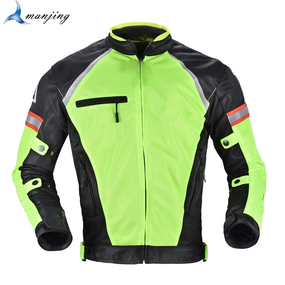 Motorcycle jacket spring summer men mesh cloth breathable quick dry off
