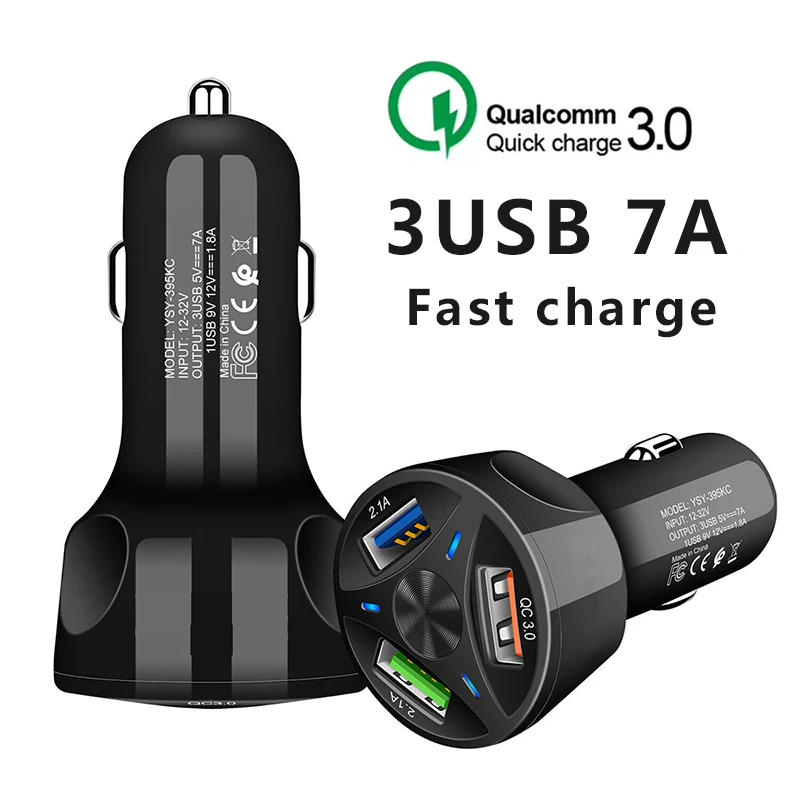 Универсальное автомобильное зарядное USB устройство с 4 портами 3 0 А|Зарядные
