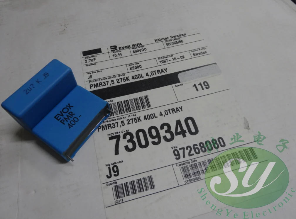 50 шт. EVOX RIFA PMR37.5 серия 2,7 мкФ/400 В 2 u7f 275 пленочный конденсатор 38 мм