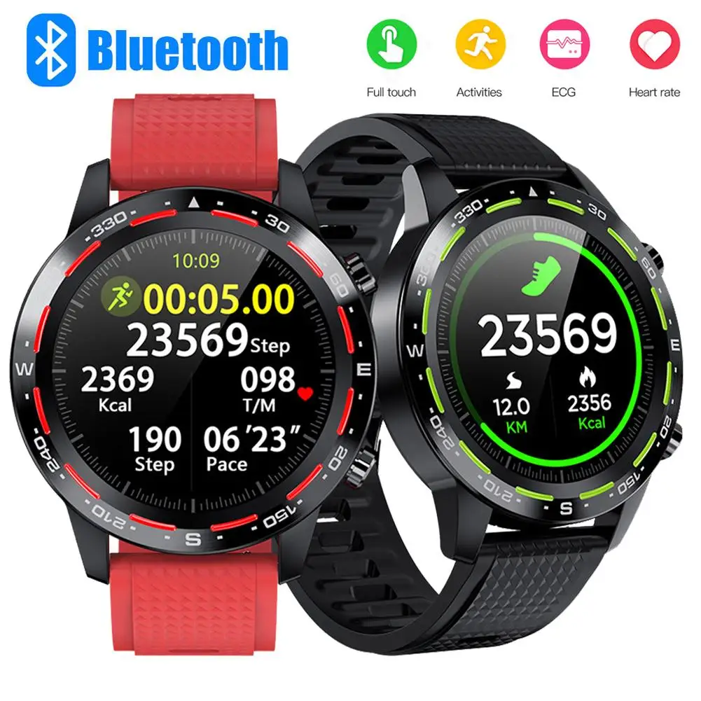 

Круглый сенсорный экран Bluetooth Смарт-часы спортивный фитнес-трекер Браслет SMS звонки напоминание Телефон Мат для Android iOS