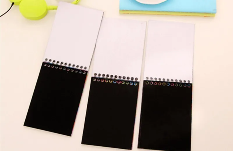 Творческий DIY Sketchbook черный картон детская Живопись Рисунок бумага для заметок игрушка блокнот канцелярские принадлежности для школы товары для магазина 016044
