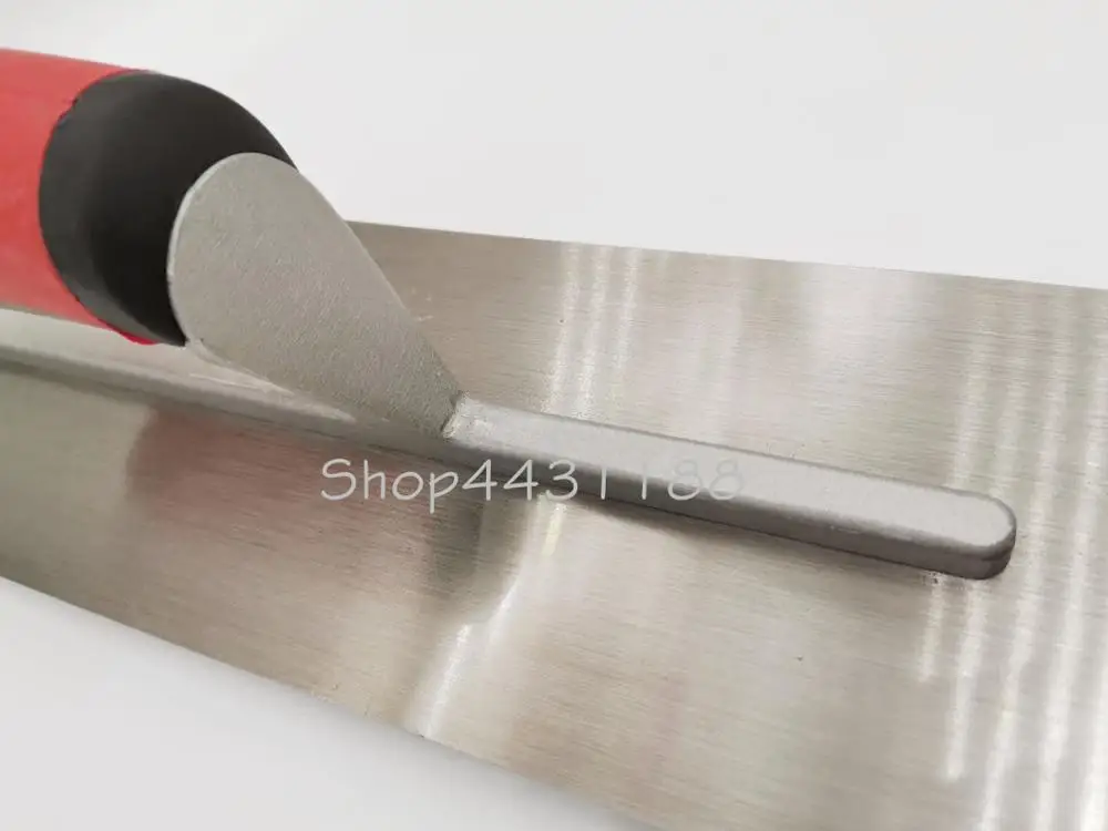 1pcs 406*102mm High Quality Round head High Carbon steel Plastic Handle Plaster Trowel Construction Concrete Spatula Tool