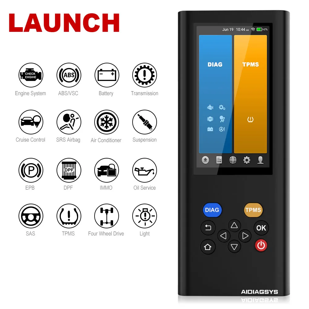 

LAUNCH AIDIAGSYS OBD2 Automotive Scanner Full System ABS EPB DPF TPMS Reset Auto Code Reader OBDII OBD2 Car Diagnostic Tool