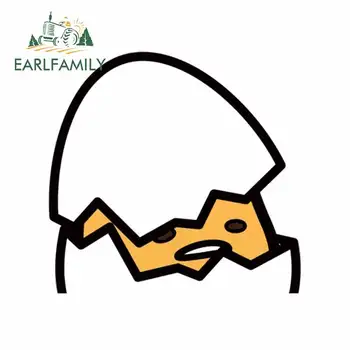 

EARLFAMILY 13cm x 12.3cm For Peeker Anime Peeking Lazy Egg Fine Car Stickers Bumper Decal Fashion DIY Vinyl Material Decoration