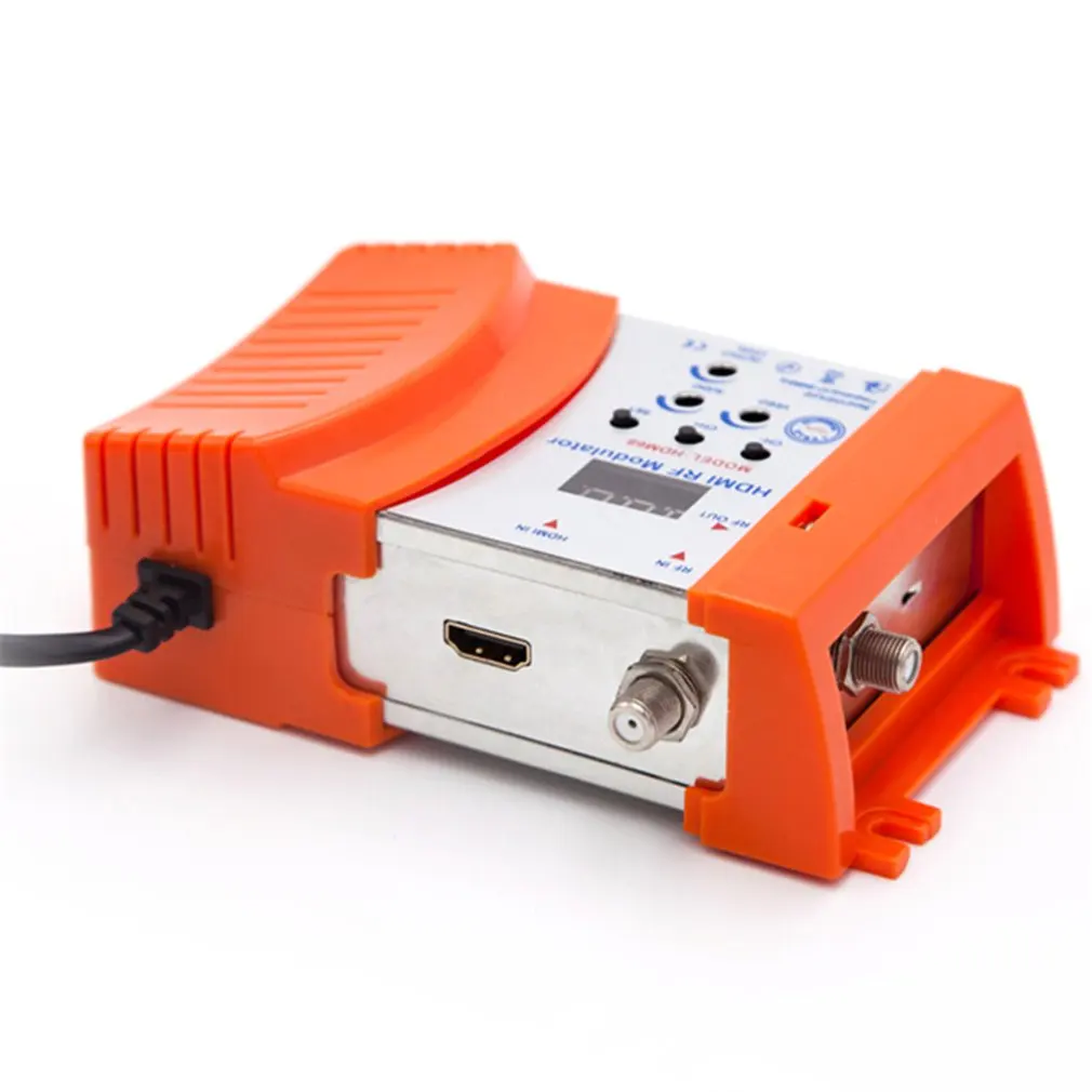 Цифровой модулятор HDM68 HDMI с AV на RF VHF UHF PAL/NTSC Стандартный Портативный для ЕС