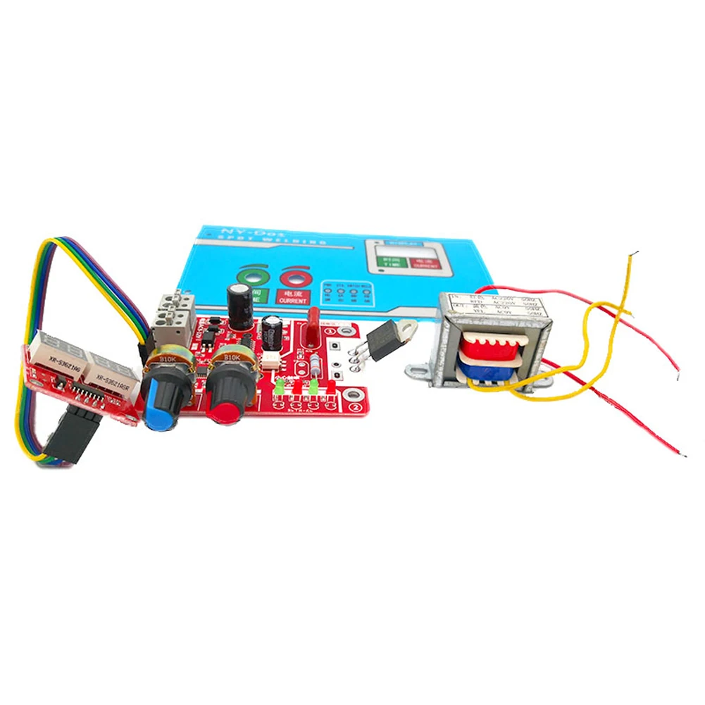 NY-D01 Spot Welding Machine DIY Controller Panel Time and Current Control Function with Digital Display hot stapler plastic