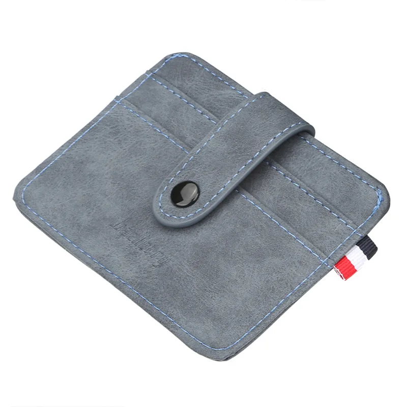 Мужской металлический кошелек RFID двойной алюминиевый кошелек кожаный кредитный держатель для карт автоматический всплывающий Противоугонный кошелек Бизнес ID держатель для карт - Цвет: Gray-blue3