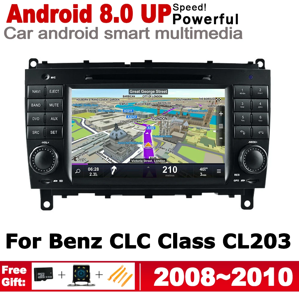 For Mercedes Benz CLC Class CL203 2008 2009 2010 NTG Android Car DVD GPS Navi Map multimedia player radio System Screen | Автомобили и