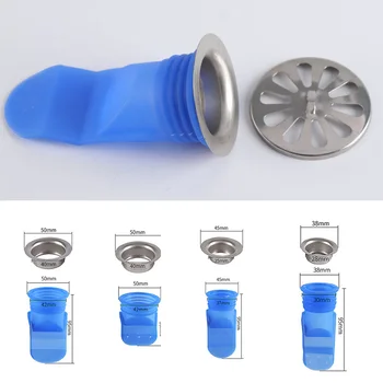 

1pc Deodorant Silicone Core Sewer Seal Ring Bathroom Washing Machine Anti-backflow Floor Drain Toilet Kitchen Household Products