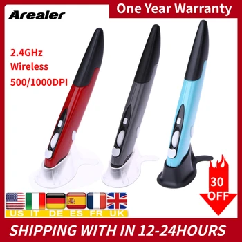 

2.4GHz Wireless Optical Pen Mouse Adjustable 500/1000DPI Optical Presenter Flip Pen USB Mouse Computer Peripheralfor PC Android