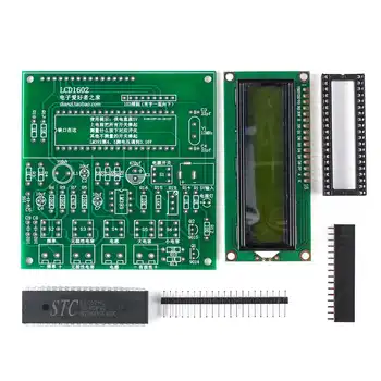 

DIY 51 Single-chip DC 5V Capacitor Meter Frequency Inductance Measurement Kit Electronic Production STC89C52RC SCM89C52RC
