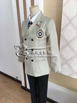

Game Persona 5 P5 Goro Akechi anime cosplay costume School Uniform Suit wig shoes Outfit Customize halloween costumes for women