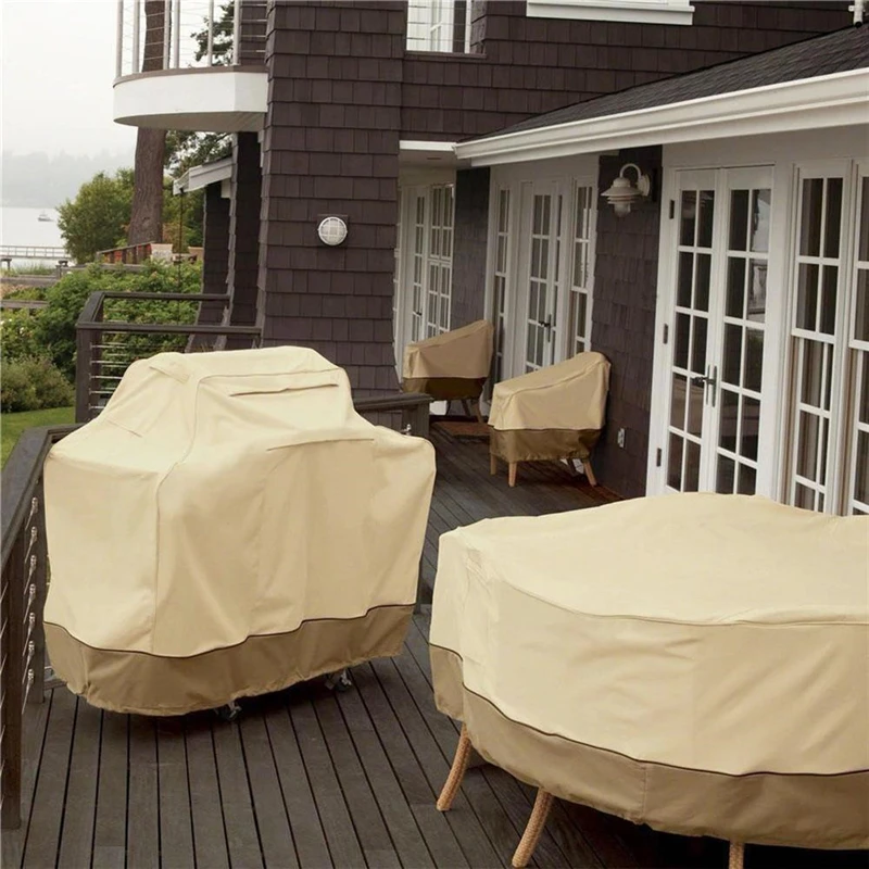 

TTLIFE new Gas BBQ Grill 58" 64" 70" 72" Cover Heavy Duty Waterproof Outdoor Weber Beige Garden Patio Gas Barbecue Cover