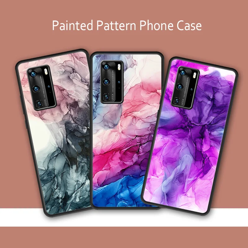 Чехол-накладка для Huawei Mate 30 20 10 9 Pro Lite ТПУ с цветными рисунками | Мобильные