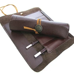 Étui de couteau à découper en cuir PU, outil de sculpture couvercle de couteau à découper en pierre couvercle de couteau à rouler sac à couteaux 