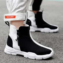 Мужская обувь для скейтбординга, носки, кроссовки с высоким верхом, на молнии, спортивные кроссовки, мужские дышащие повседневные парусиновые ботинки на плоской подошве, ботинки с массивным каблуком, старый Skool