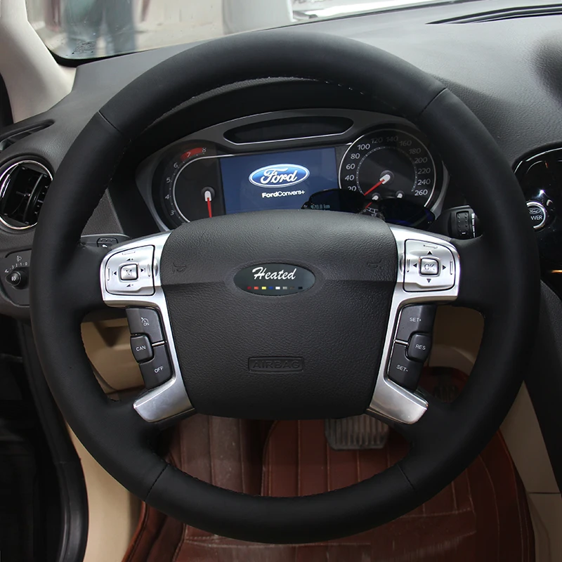 Чехол рулевого колеса автомобиля с подогревом для Ford Mondeo Mk4 2007 2012 S Max 2