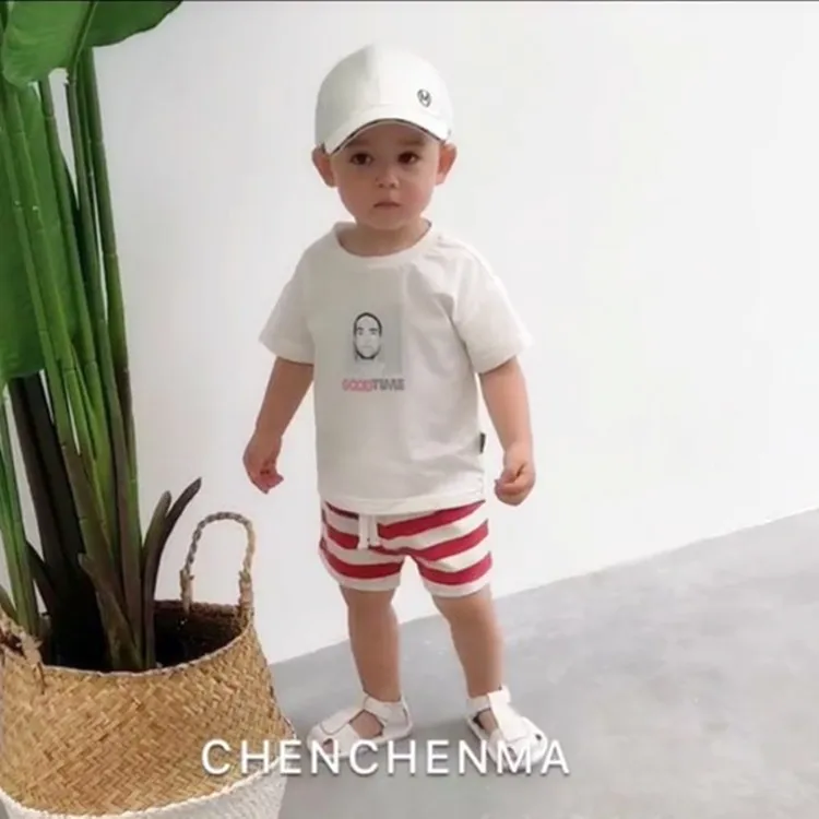 YYC Infant детская одежда летняя одежда Детские Полосатые шорты универсальные детские маленькие детские повседневные шорты для мужчин и женщин