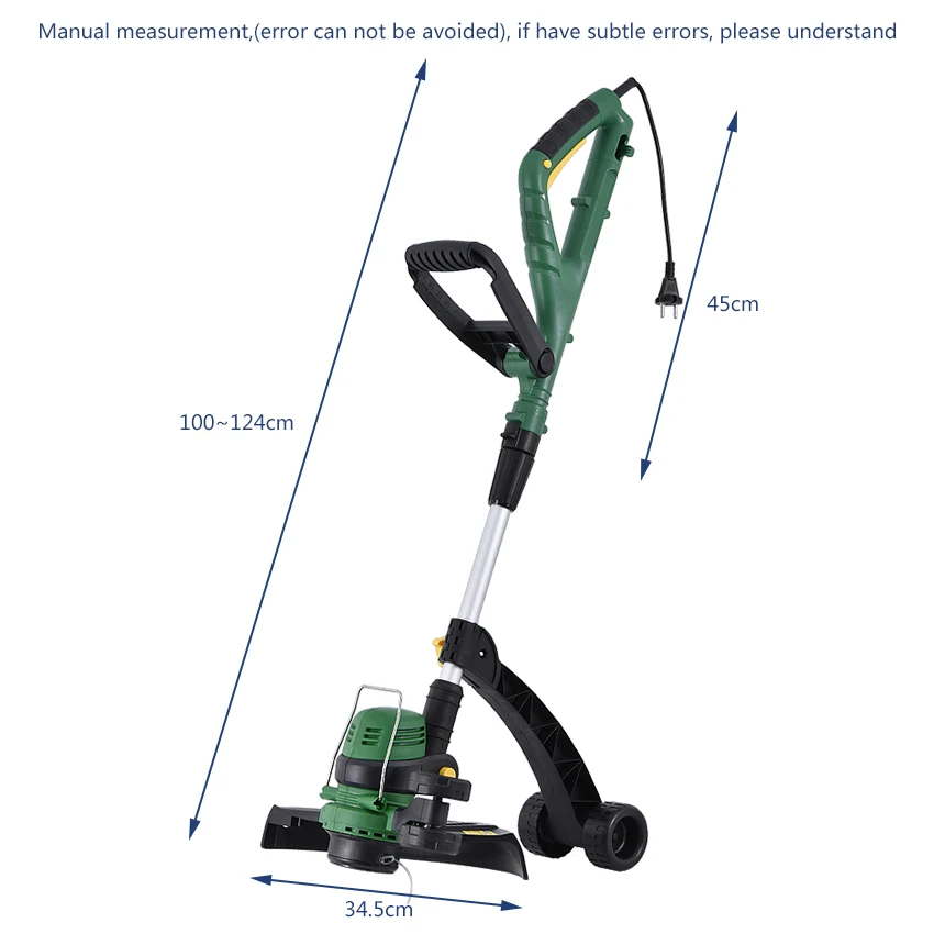 GT-320, электрическая газонокосилка, триммер, 11000 об/мин, машина для резки сорняков, 840 Вт, Кроппер, садовый инструмент, 220 В