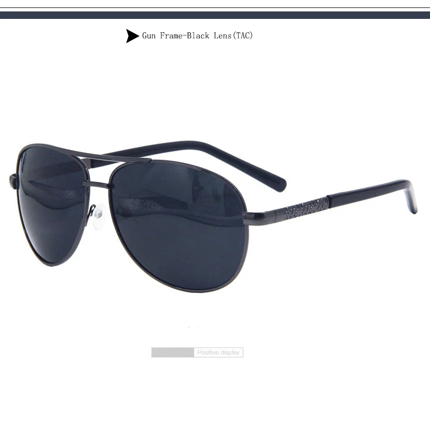 Сильная оправа поляризованные мужские очки ночного видения для вождения, металлические солнцезащитные очки для водителя, антибликовые солнцезащитные очки UV400 A29 - Цвет оправы: Gun-Black Lens