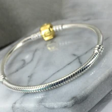 925 пробы, Серебряный классический браслет-цепочка со змеиным узором, женский браслет, сделай сам