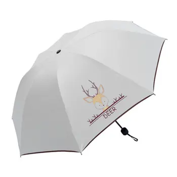 

Dustproof Anti-UV Umbrella Rainy Day Accessories Black Rubber Cloth Strong Umbrella Garden Storage 8 Bones Protection Courtyard