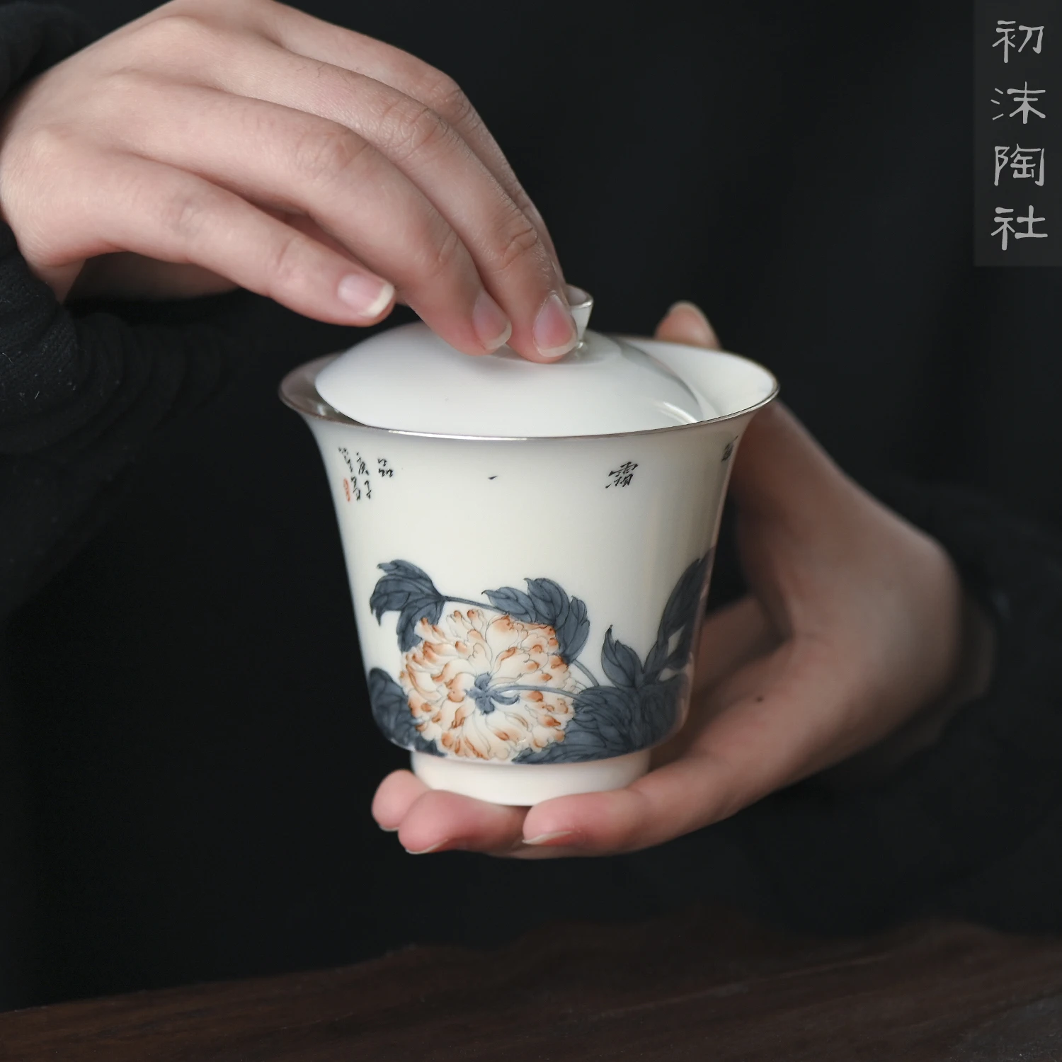 

★at the beginning of the jingdezhen manual hand-painted tureen single kunfu tea cups tea bowl bowl of water chestnut try