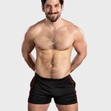 Мужские шорты для фитнеса бодибилдинга, мужские летние спортивные костюмы для тренировок, дышащая сетка, быстросохнущая Спортивная одежда для бега, пляжные шорты