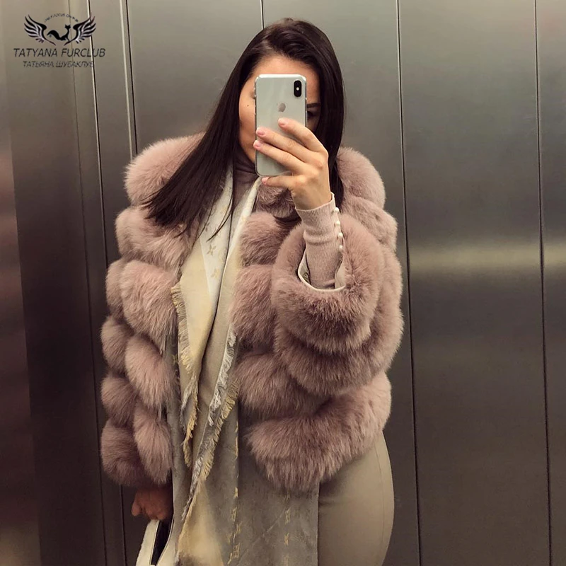 Tatyana Furclub натуральное меховое пальто Женская куртка из лисьего меха с капюшоном цельная кожа натуральная Шуба из натурального Лисьего меха Женское зимнее роскошное меховое пальто
