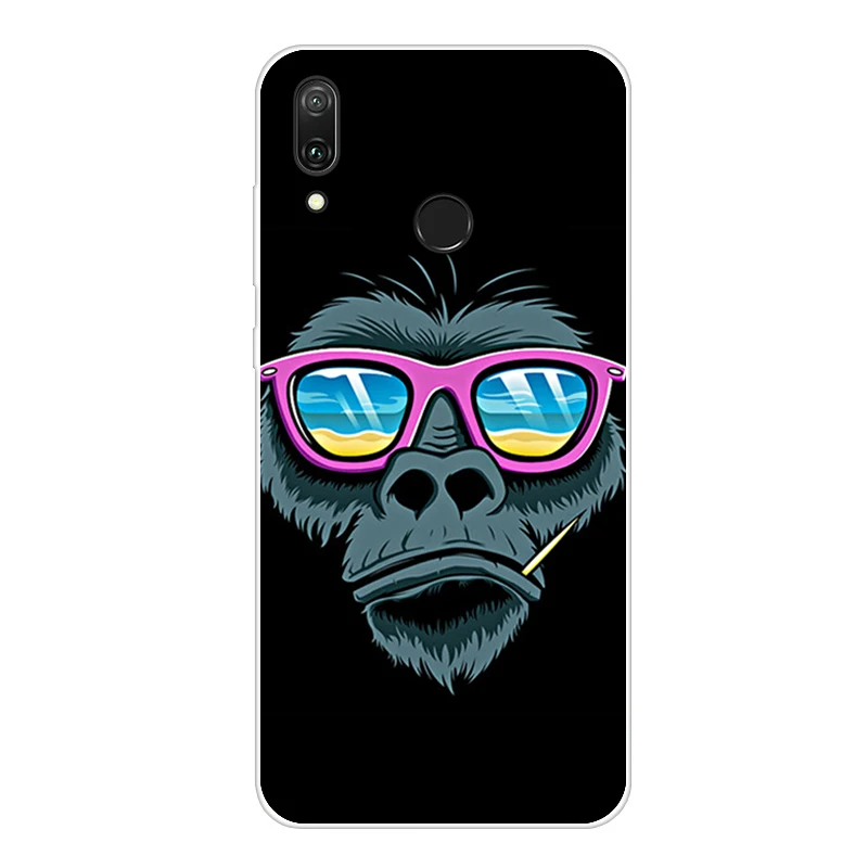 Лаванда Чехол для Huawei Y7 чехол мягкий TPU Coque для Huawei Y7 чехол силиконовый корпус телефона Fundas для Huawei Y7 чехол Capa - Цвет: Лаванда