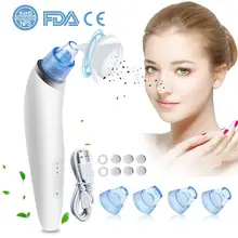 Прибор для вакуумной чистки лица поры в черный горошек для девочки, очиститель прыщи, акне для удаления уход за кожей лица Очищение всасывания для ухода за кожей черный пятен удаление инструмент