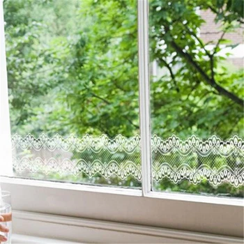 

10m Lace Wall Sticker Window Glass Stickers Store Decoration Bathroom Sliding Door Glass Film Balcony Window Glass Stickers