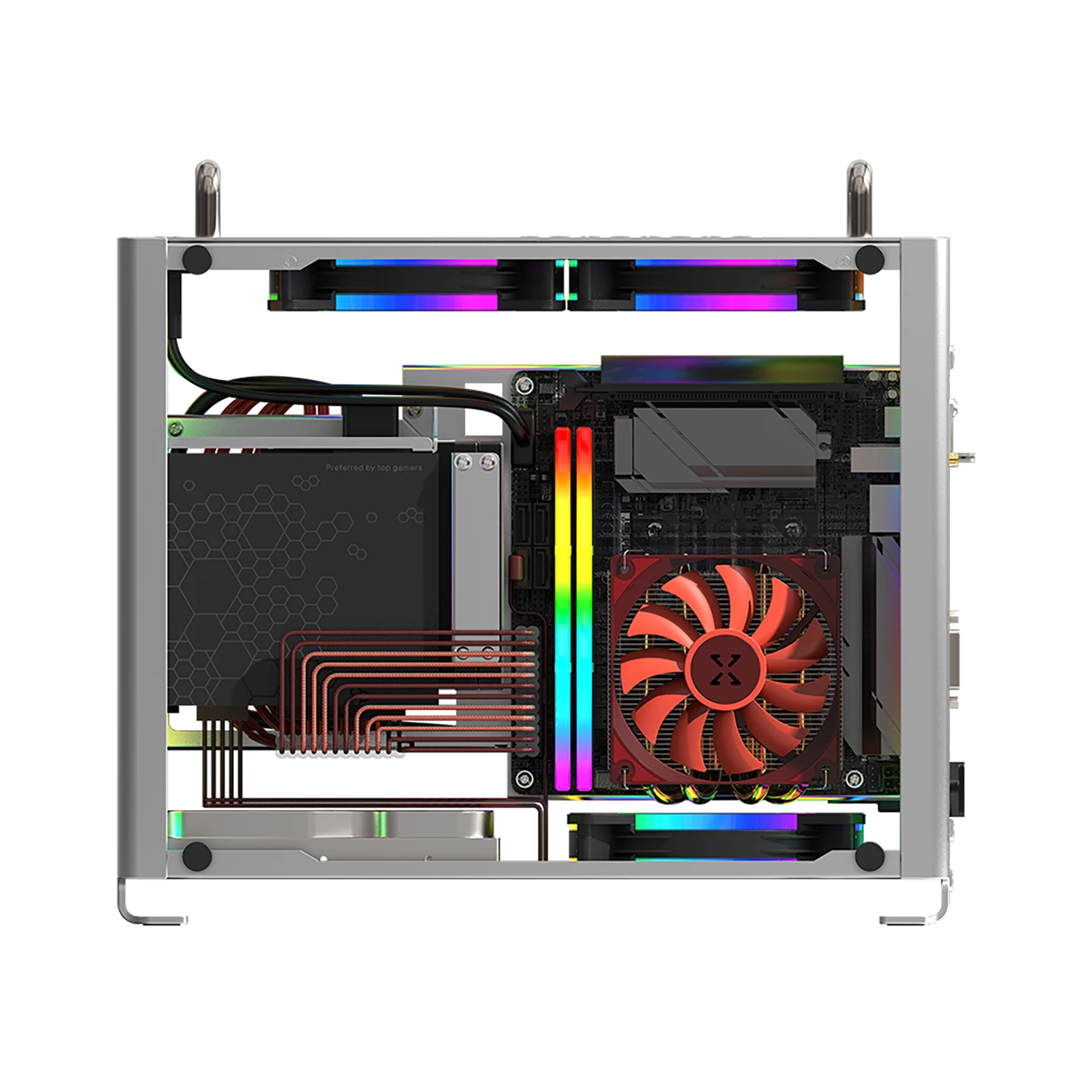 Braveman ZZAW Aluminum Alloy Mini ITX Computer Case Desktop PC