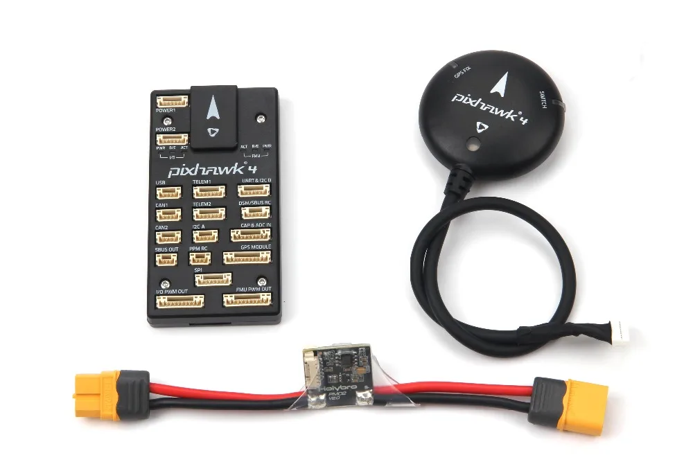 Holybro Pixhawk 4 Управление полетом NEO-M8N gps модуль PM07 плата управления питанием автопилот комплект для радиоуправляемого дрона