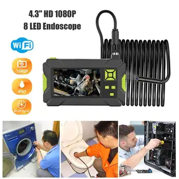 

WiFi Endoscope Camera 100% Brand New Carry Around Convenient 1080P 8mm Lens 8LED IP67 Waterproof Borescope Tube Cable