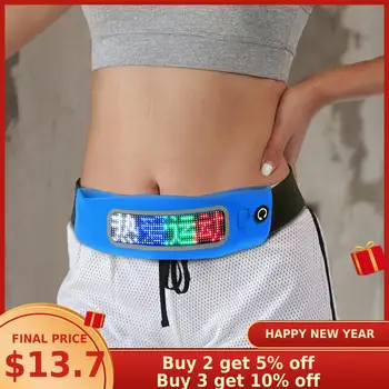 

Edison Waist Bag Fashion LED Fanny Pack Bluetooth Control Multi-Function Waterproof Belt Bags Mobile Phone Running Fanny Packs