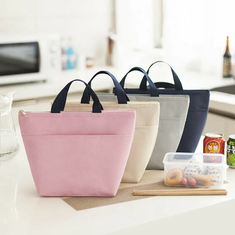 

Thermal Insulated Lunch Box Cooler Bag Tote Bento Pouch Lunch Container Portable Cooler Travel Picnic Carry Bag