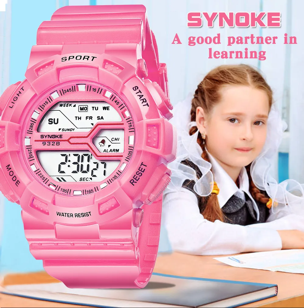 

Children Boys Student Waterproof Sports Watch LED Digital Date Wristwatch Quartz Wrist Watch Kids Children relogio Feminino #A