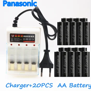 

Panasonic eneloop Primary battery pro AA 2500 MAH 12V NIMH chamber Yugoslav precalent rechargeable battery+AA 1.2V Charger