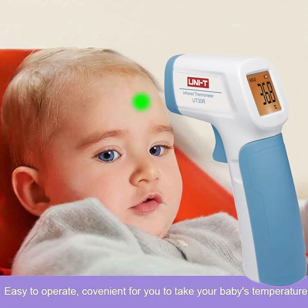 Digital LCD Temperature Meter Body Measurement Forehead Non-Contact Adult Body Fever Children Infrared Thermometer #E